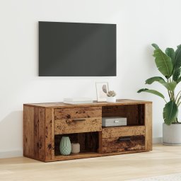vidaXL TV-kast 100 x 35 x 40 cm Oud Hout Bewerkt hout