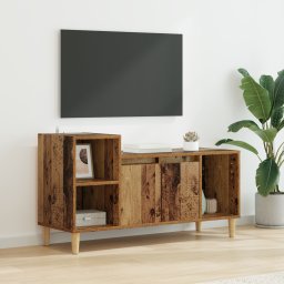 vidaXL TV-kast 100 x 35 x 55 cm Oud Hout Bewerkt hout