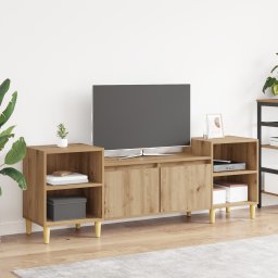 vidaXL TV-kast 160 x 35 x 55 cm Artisan Eiken Bewerkt hout
