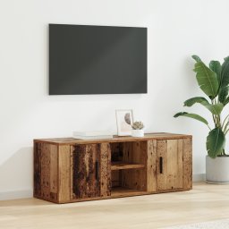vidaXL TV-kast 100 x 31,5 x 35 cm Oud Hout Bewerkt hout