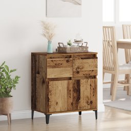 vidaXL Dressoir Oud Hout 60 x 35 x 70 cm Gemonteerd hout en ijzer