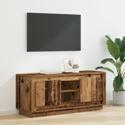 vidaXL TV-kast 102 x 35 x 45 cm Oud Hout Bewerkt hout