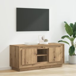 vidaXL TV-kast 102 x 35 x 45 cm Artisan Eiken Bewerkt hout