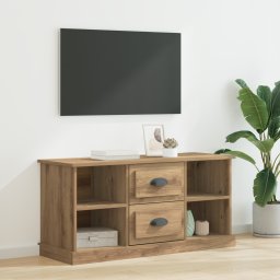 vidaXL TV-kast 99,5 x 35,5 x 48 cm Artisan Eiken Bewerkt hout