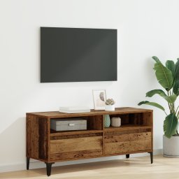 vidaXL TV-kast Oud Hout 100 x 34,5 x 44,5 cm Gemonteerd hout en ijzer