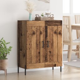 vidaXL Dressoir Oud Hout 69,5 x 34 x 90 cm Gemonteerd hout en ijzer
