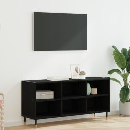 vidaXL TV-kast 103,5 x 30 x 50 cm Zwart Eiken Bewerkt hout