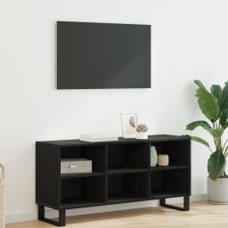 vidaXL TV-kast 103,5 x 30 x 50 cm Zwart Eiken Bewerkt hout