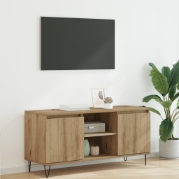 vidaXL TV-kast 104 x 35 x 50 cm Artisan Eiken Bewerkt hout