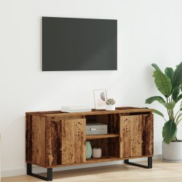 vidaXL TV-kast 104 x 35 x 50 cm Oud Hout Bewerkt hout