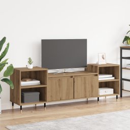 vidaXL TV-kast 160 x 35 x 55 cm Artisan Eiken Bewerkt hout