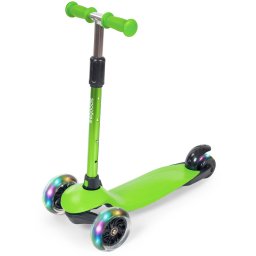 Kinderstep - Step 2-5 Jaar - 3 Lichtgevende LED Wielen - Hoogte Verstelbaar - Jongens/Meisjes - Groen