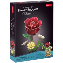 CubicFun 3D Puzzel - Flower Bouquet Roos (120 stukjes)