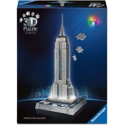 Iconics 3D Puzzel - Empire State Building with lights (216 stukjes)