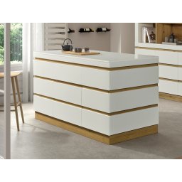 Keukeneiland URBEX 3 deuren 1 lade wit