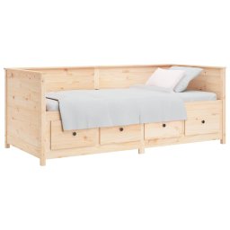 vidaXL Slaapbank zonder matras 90x190 cm massief grenenhout