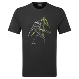 Montane Abstract Mountain T-Shirt midnight grey - T-shirt XXL