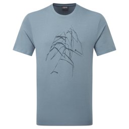 Montane Abstract Mountain T-Shirt stone blue - T-shirt XL