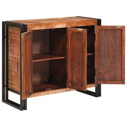 vidaXL Dressoir met deuren Bruin Massief Gerecycled Hout en Metaal
