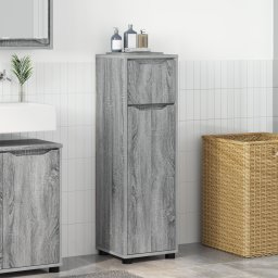 vidaXL Badkamer Kast Grijs Sonoma 30,5 x 30 x 101 cm Bewerkt hout