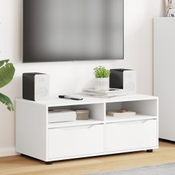 vidaXL TV-kast 100 x 48 x 43 cm Wit Bewerkt hout