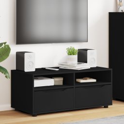 vidaXL TV-kast 100 x 48 x 43 cm Zwart Bewerkt hout