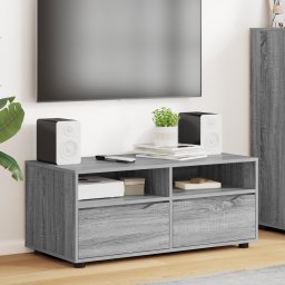 vidaXL TV-kast 100 x 48 x 43 cm Grijs Sonoma Bewerkt hout