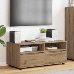 vidaXL TV-kast 100 x 48 x 43 cm Artisan Eiken Bewerkt hout