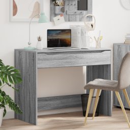 vidaXL Bureau Grijze Sonoma 100 x 50 x 78 cm Geconstrueerd hout