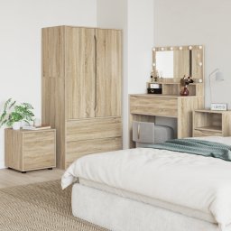 vidaXL Badkamer Kast 40,5 x 40 x 44 cm Bewerkt hout Sonoma Eiken