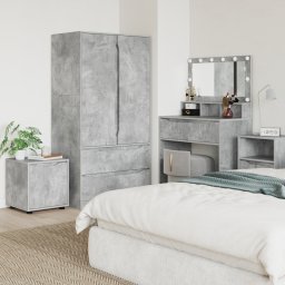 vidaXL Badkamer Kast 40,5 x 40 x 44 cm Bewerkt hout Beton Grijs