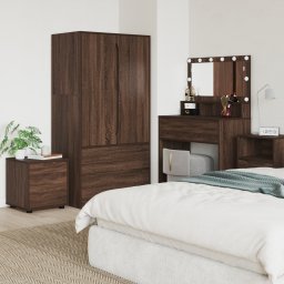 vidaXL Badkamer Kast 40,5 x 40 x 44 cm Bewerkt hout Bruin Eiken