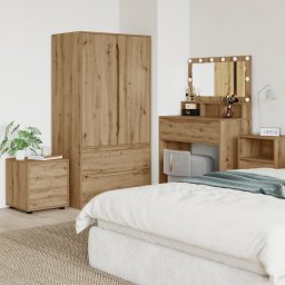 vidaXL Badkamer Kast 40,5 x 40 x 44 cm Bewerkt hout Artisan Eiken