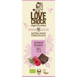 Lovechock Date Chocolate Raspberry Rosemary