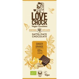 Lovechock Dark Chocolate Ginger Orange