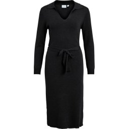 VILA - Maat L - VIMARLA COLLAR L/S KNIT DRESS Dames Jurk