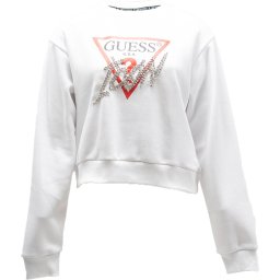 Guess - Maat M CN ICON SWEATSHIRT Dames Sweater - Wit