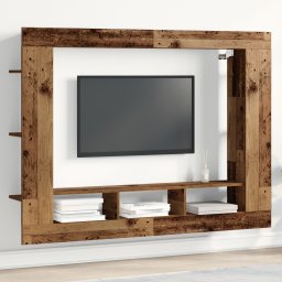 vidaXL TV-kast 152 x 22 x 113 cm Oud hout Bewerkt hout