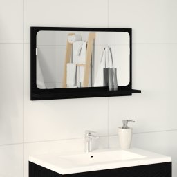 vidaXL Spiegelplank Zwart Eiken 60 x 10,5 x 37 cm Bewerkt hout