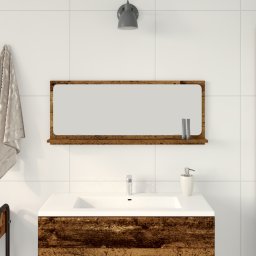 vidaXL Spiegelplank Oud hout 90 x 10,5 x 37 cm Bewerkt hout