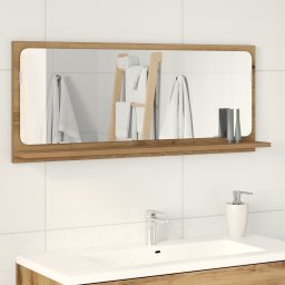 vidaXL Spiegelplank artisanaal eikenkleurig 90 x 10,5 x 37 cm