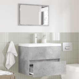 vidaXL Badkamermeubelset Beton Grijs 60 x 38,3 x 45 cm Bewerkt hout