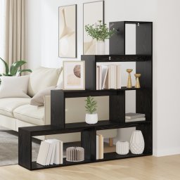 vidaXL Kamerscherm Boekenkast 143,5 x 29 x 143,5 cm Bewerkt hout