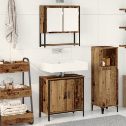 vidaXL Badkamermeubelset 2 st Bruin 60 x 30 x 60 cm Bewerkt hout