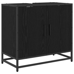 vidaXL Badkamermeubelset 3 st Zwart Eiken 35 x 37,5 x 100 cm