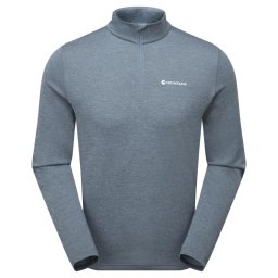 Montane Dart Zip Neck stone blue - T-shirt XL