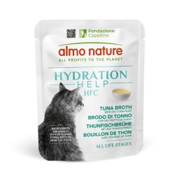 6x50g Almo Nature HFC Hydration Help tonijnbouillon met tonijnfilet nat kattenvoer