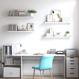 vidaXL Wandschappen zwevend 4 st 80x23,5x3,8 cm MDF eikenkleurig wit