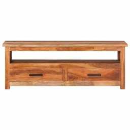 vidaXL Tv-meubel 118x30x40 cm massief hout