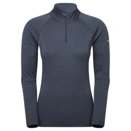 Montane Dart Zip Neck W eclipse blue - T-shirt M